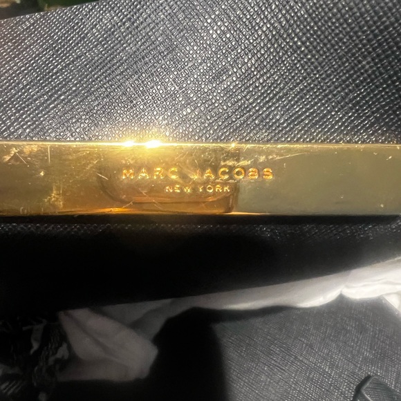 Gold signature marc Jakobs white leather tote bag - Picture 5 of 6